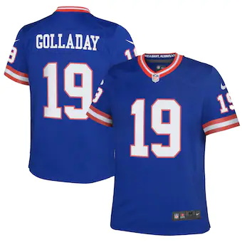 youth nike kenny golladay royal new york giants classic pla